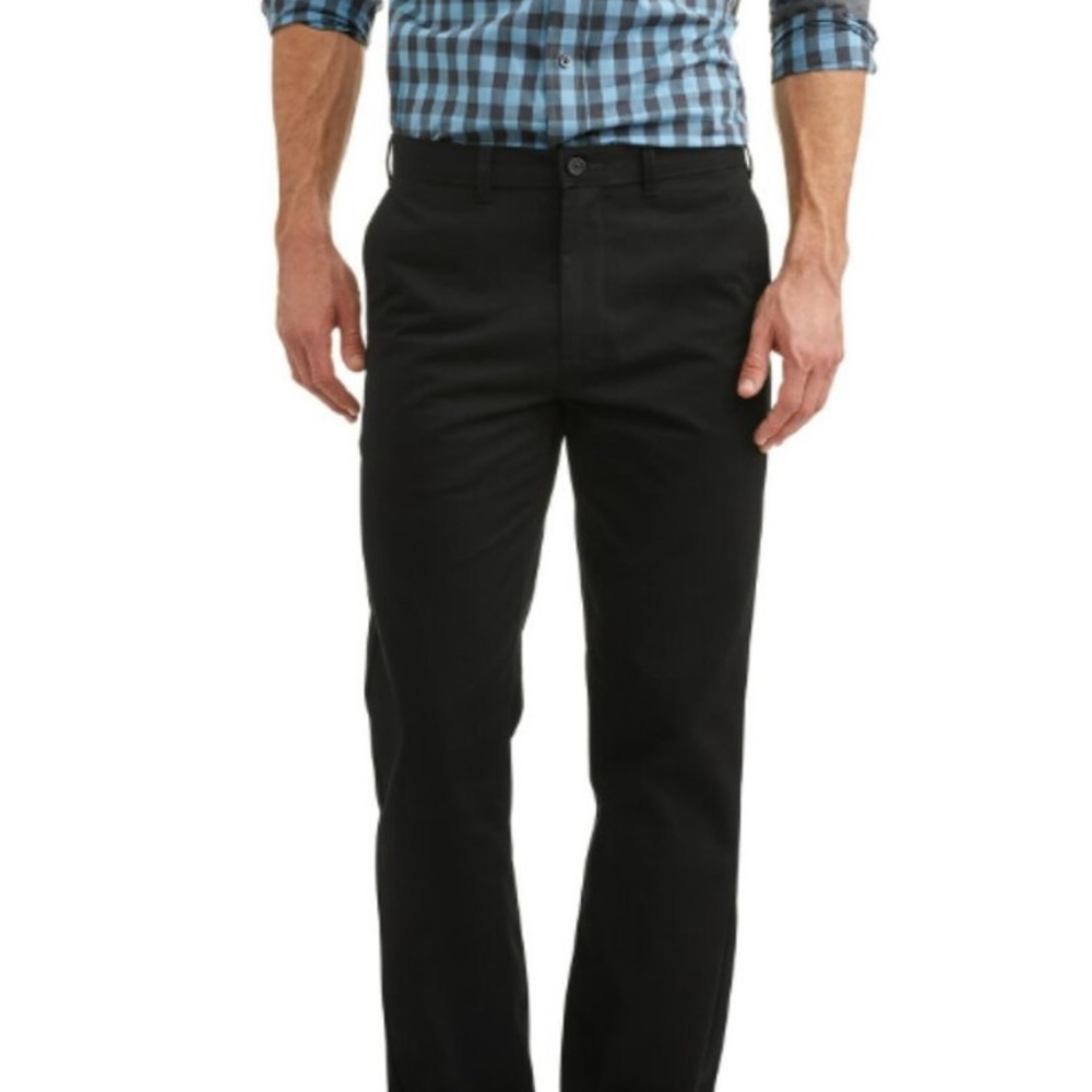 George Flat Front Black Pants Size 32x30